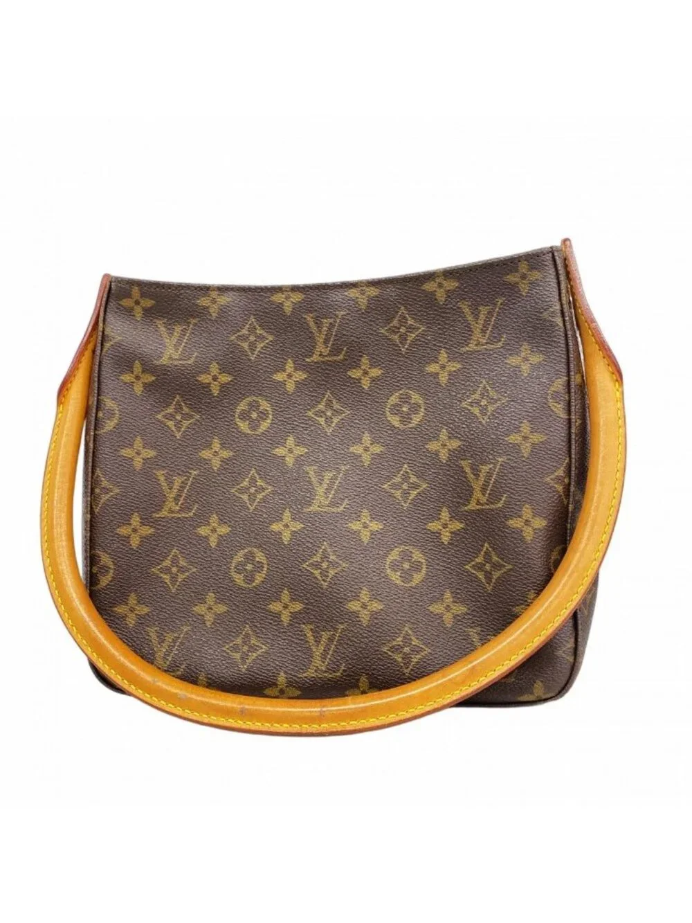 Louis Vuitton Shoulder Bag Monogram Looping MM Brown